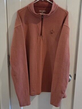 Pins & Aces Golf Co. Waffle Knit Performance 1/4 Zip Size XXL - Terracotta Clay